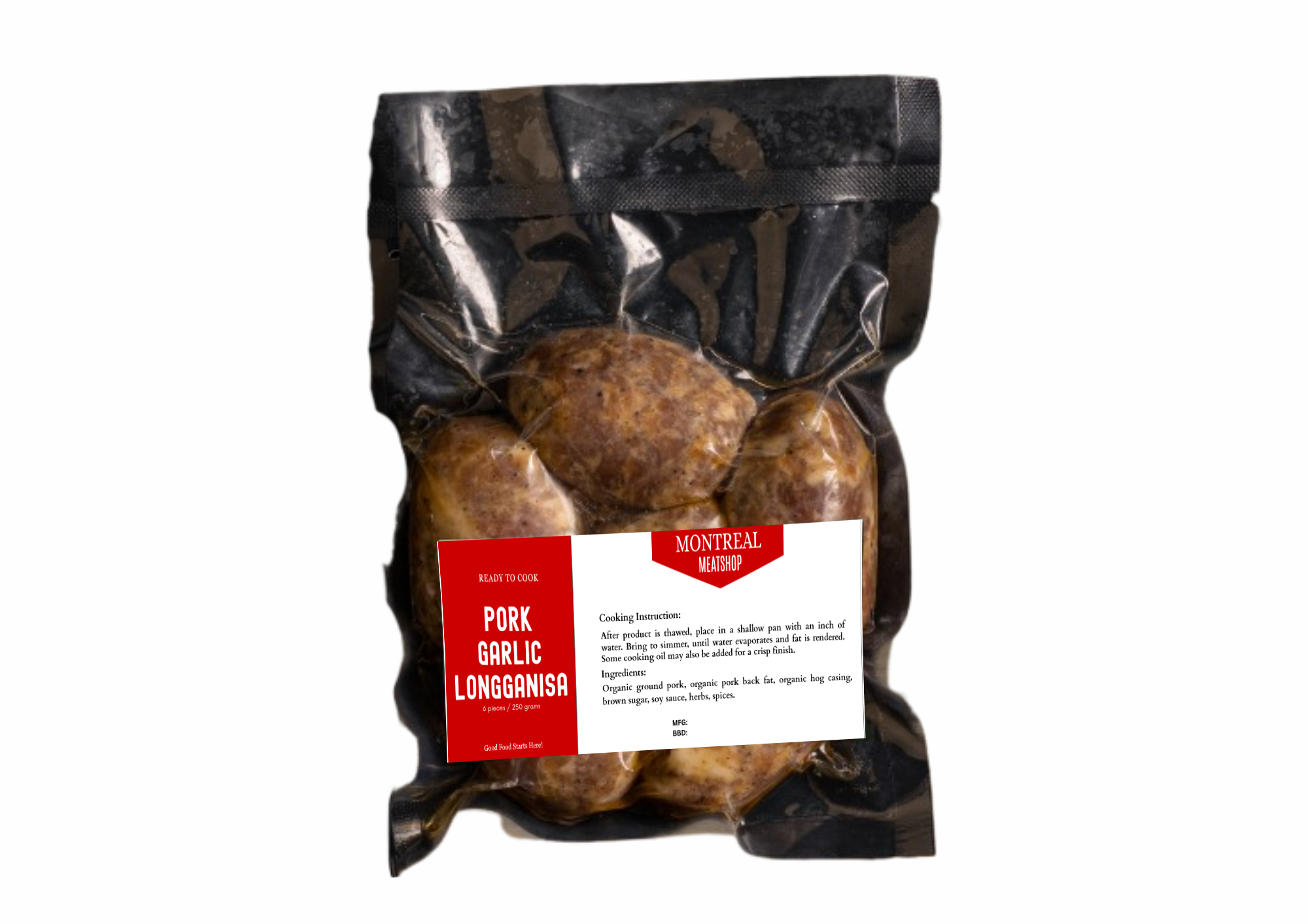 Pork Garlic Longganisa